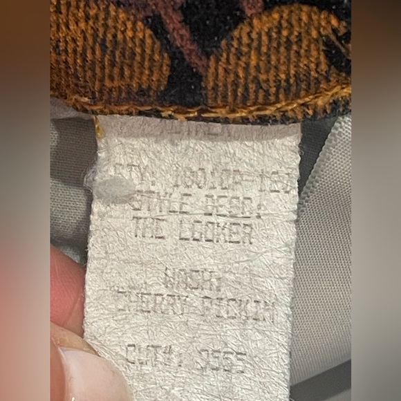 Mother Denim The Looker Cherry Pickin Red Blue Stretch Women’s Jeans Size 24 - Picture 8 of 11